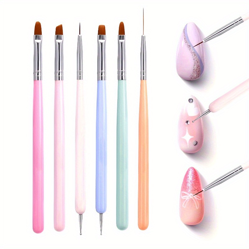 Wood Chisel Set - Set di 6 Pennelli per Nail