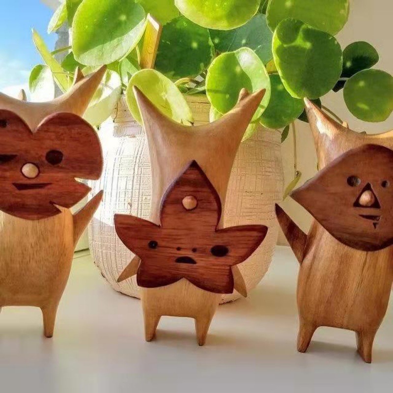 Woodworking Resin - 1/2/3 pezzi in legno Korok statua