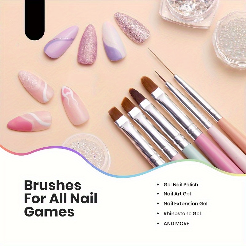 Set di 6 Pennelli per Nail Art - Wood Chisel Set recensione e prezzo